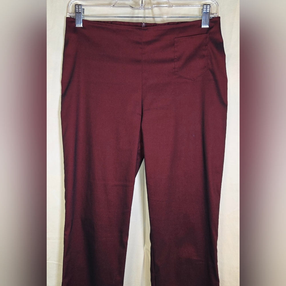 ✨️Vtg Y2K Formula X Deep Burgundy Flare Pants Size 5/6 - Picture 2 of 6